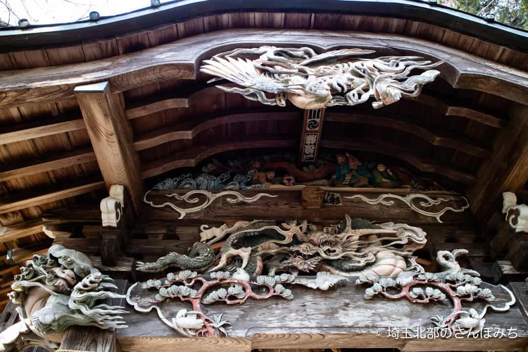 嵐山町・鎌形八幡神社本殿彫刻