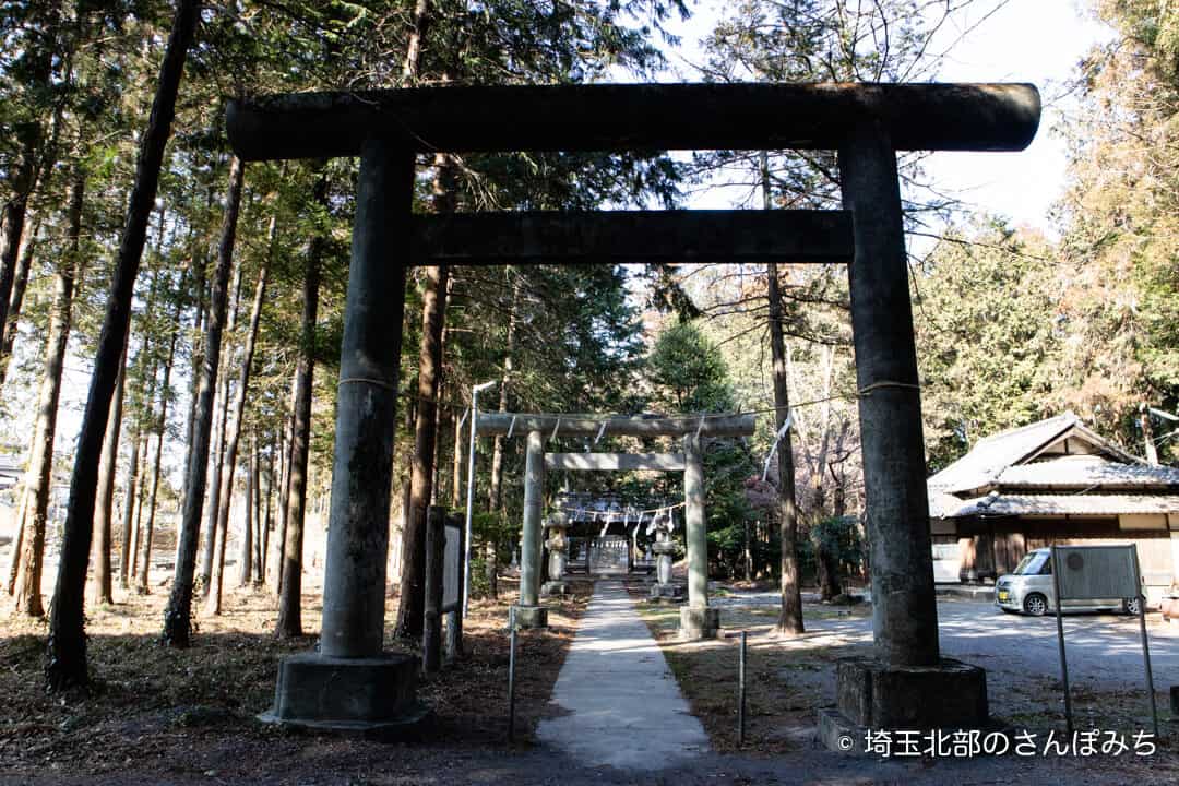 嵐山町・鎌形八幡神社の鳥居