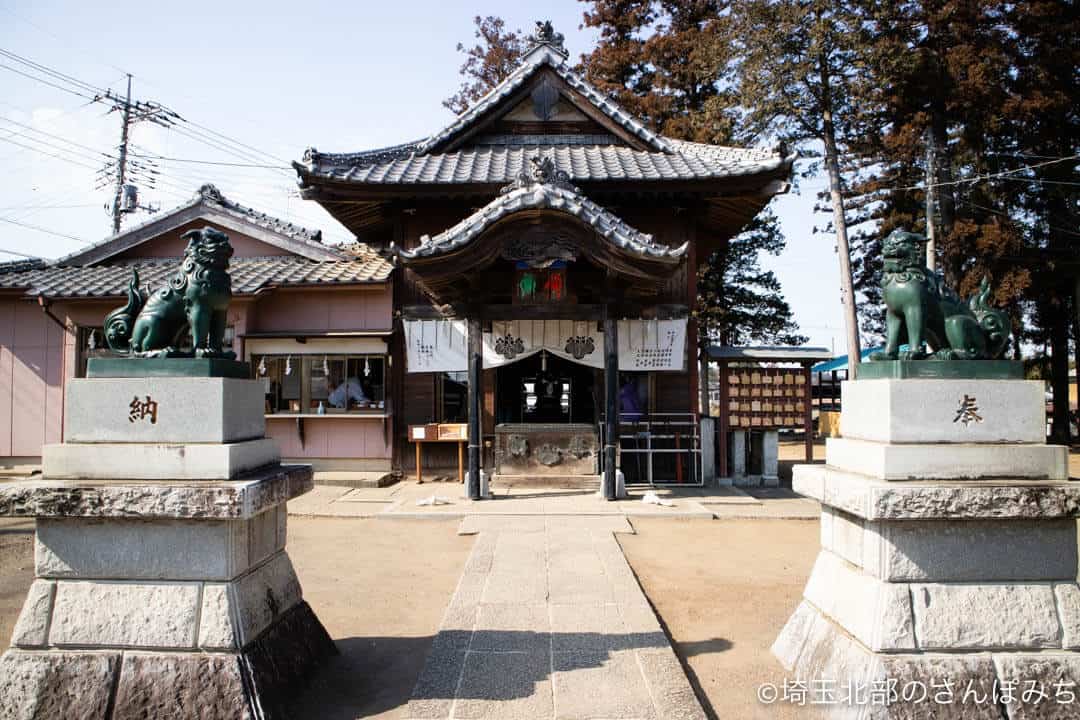 嵐山町・鬼鎮神社の狛犬