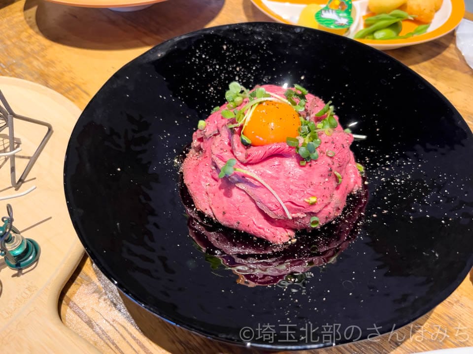 熊谷・おふろcafeハレニワの湯レストラン「上州和牛極上ローストビーフ丼」」