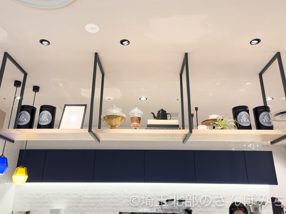 タリーズコーヒー＆TEA(アンドティー)大宮DOM店 店内インテリア