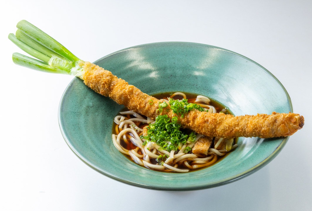 道の駅おがわまち ネギまるごと1本肉巻きうどん