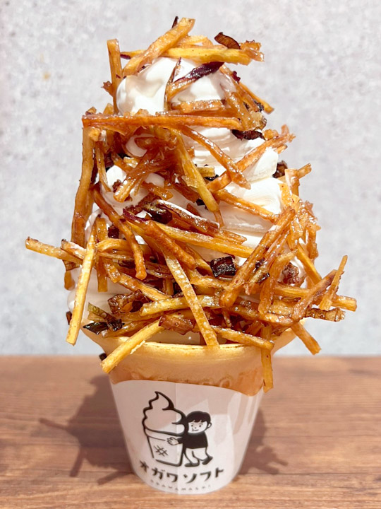 道の駅おがわまち「深谷ねぎけんぴソフト」