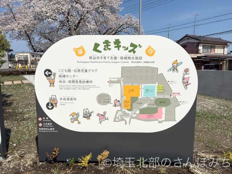 熊谷市・くまキッズ施設案内図